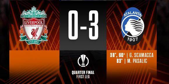 leyu-【欧联】斯卡马卡双响，利物浦主场0比3不敌亚特兰大